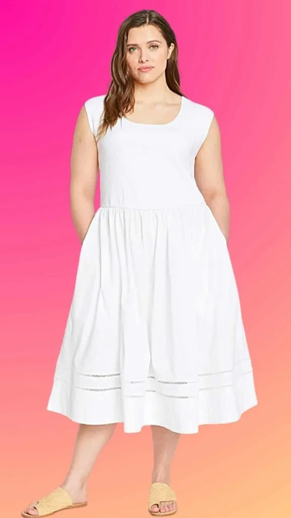 universal studio scoop neck dress