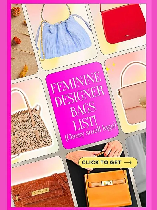 *2026* 8 Classy, feminine designer bags(small logos!)