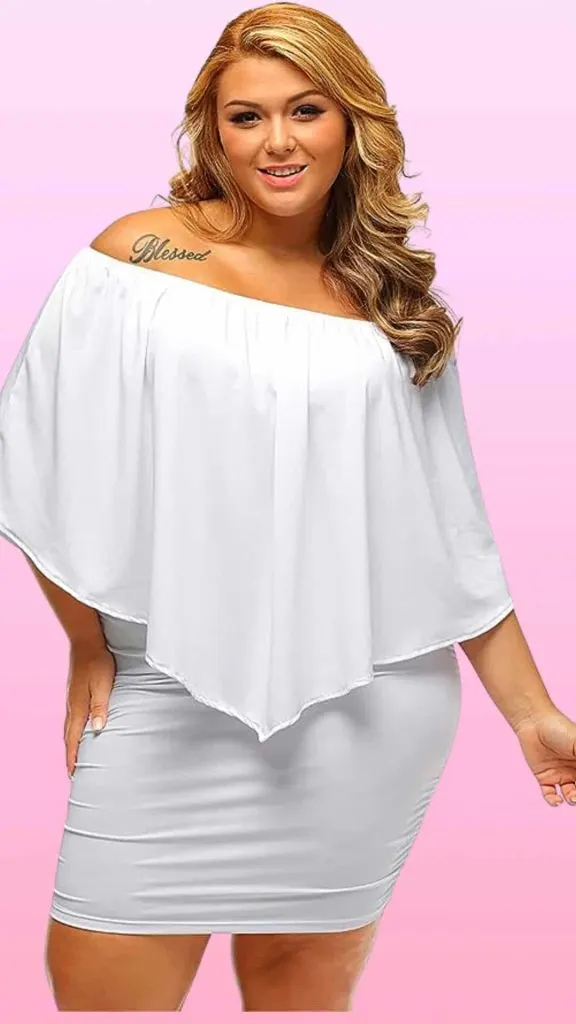 Amazon white bodycon dress all-white party