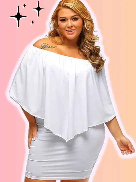 *2026* 11 Plus size all-white party outfits (slimming styling hacks + more!)