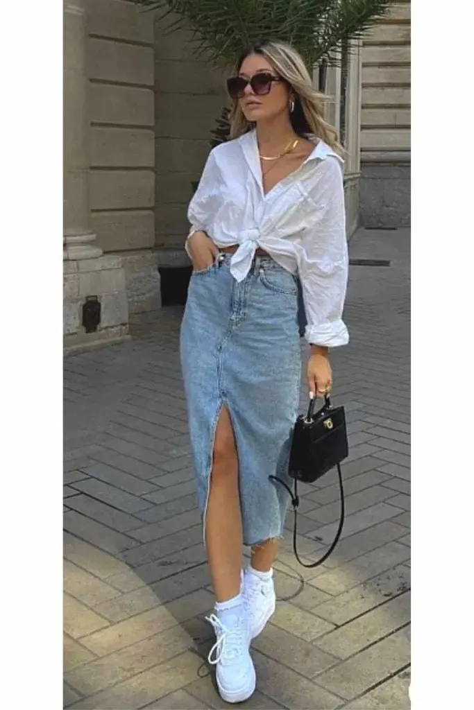 casual birthday party white shirt