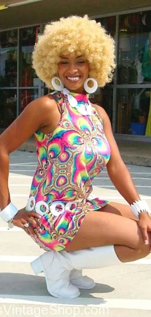 gogo boots disco party outfit Disco Fever Night outfits 