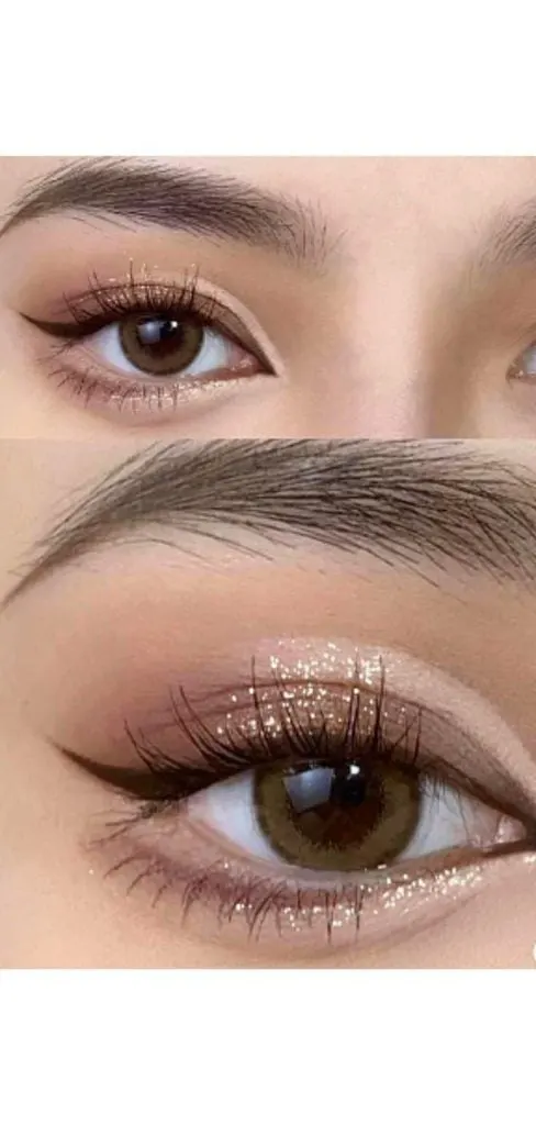 eye features feminine face