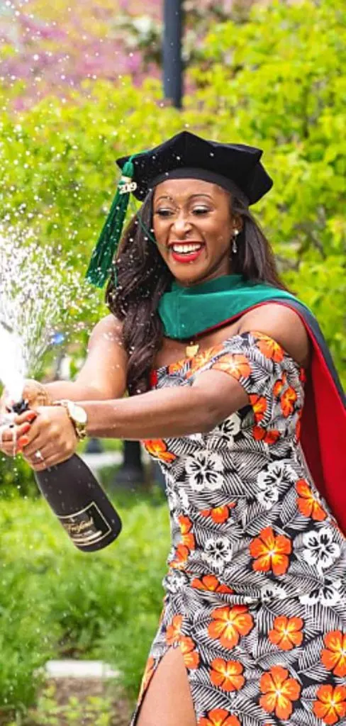 patterned dress outfit black girl graduation