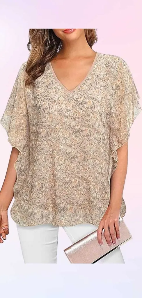 plus size teacher chiffon top