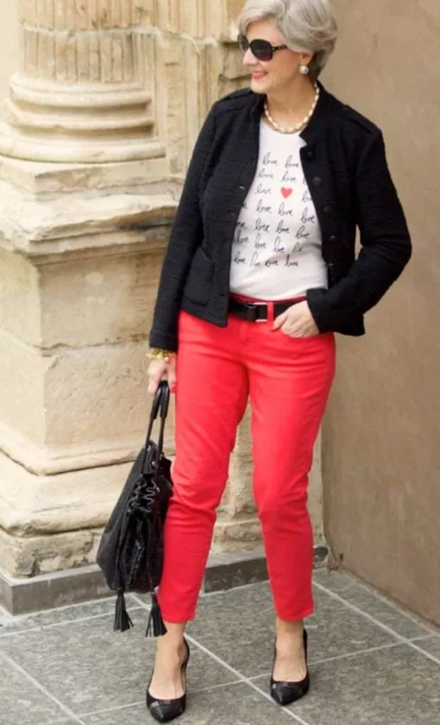 60th birthday party red pants