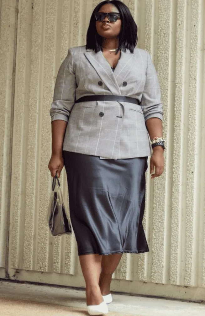 First day of work outfit plus size 