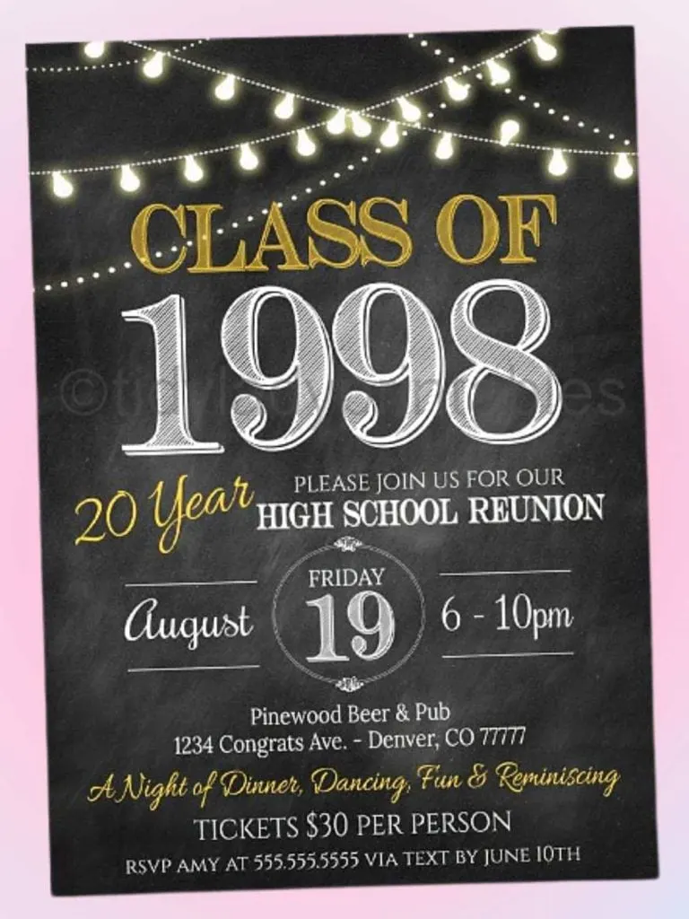 class reunion inviting card what to wear to alumni meet