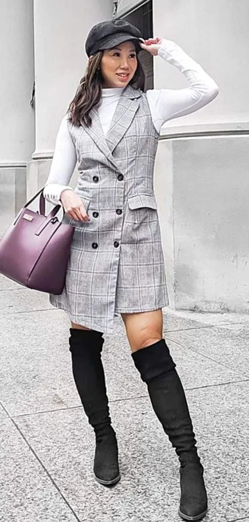 High street winter brunch outfit