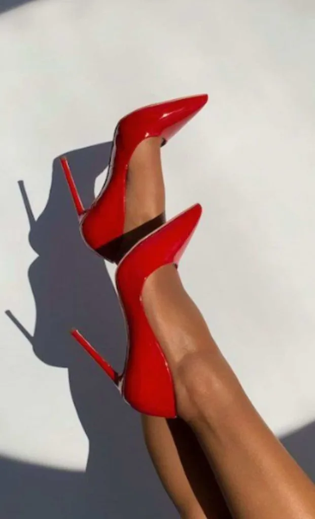 red high heels