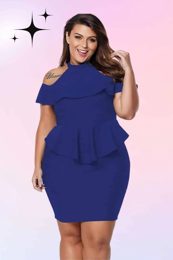 plus size peplum dress