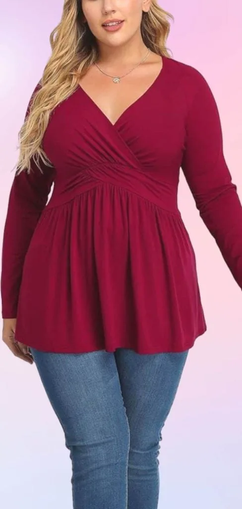 PEPLUM top amazon plus size teacher
