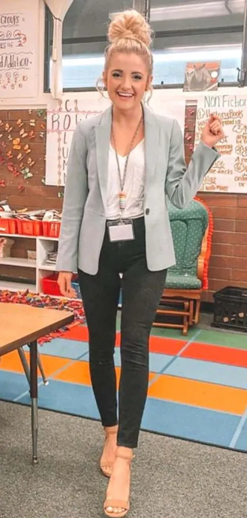 teacher hairstyle and outfits