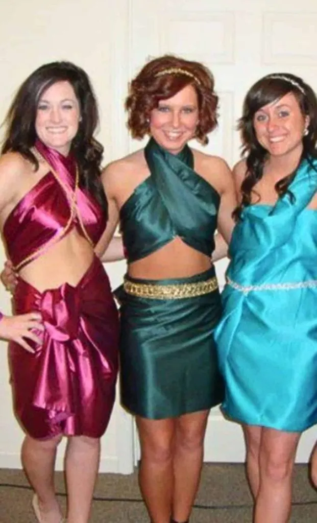 colorful toga dress party