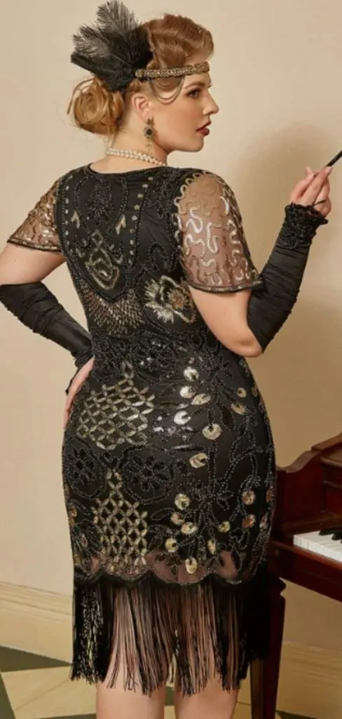Great Gatsby party outfit plus size