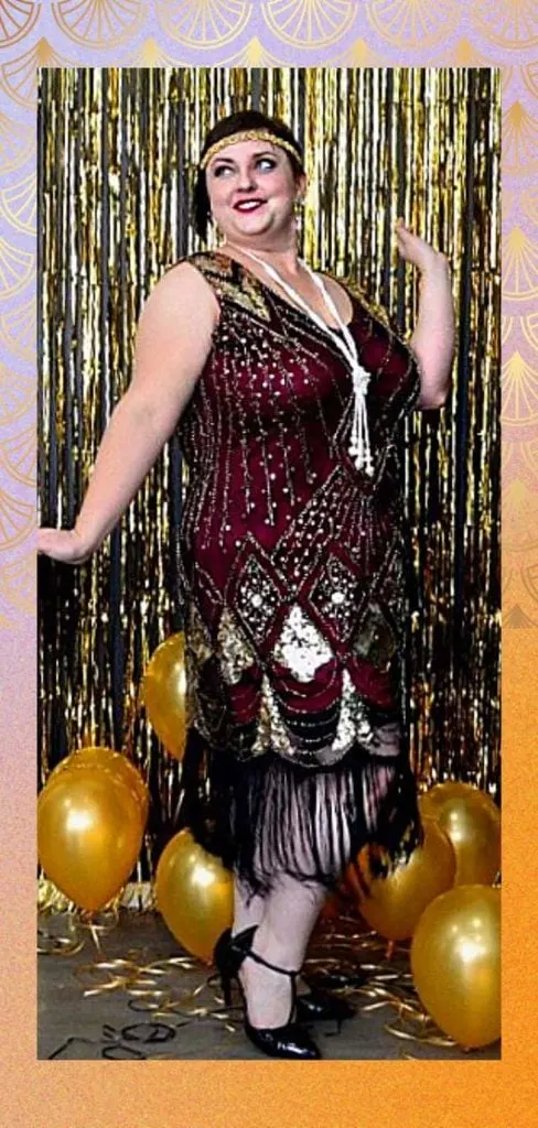 Great Gatsby party outfit plus size