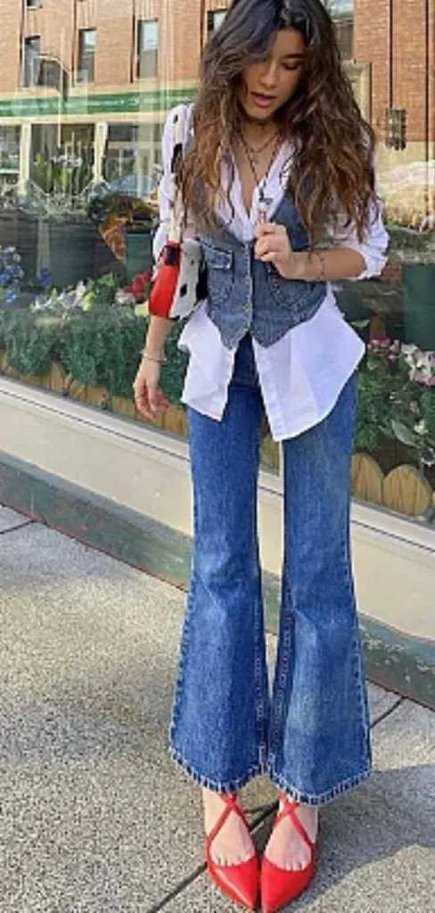 jeans Mary Janes outfit