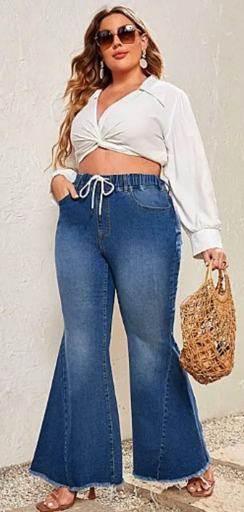 FLARED jeans and big head