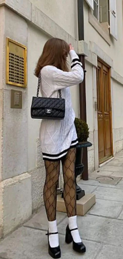 CHUNKY MARY JANE SWEATER DRESS