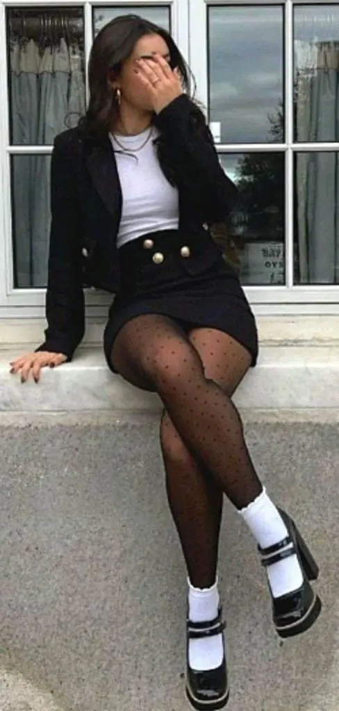 Mary Janes with classic white socks