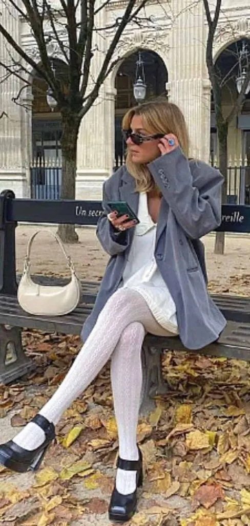 how to wear Mary Janes with socks