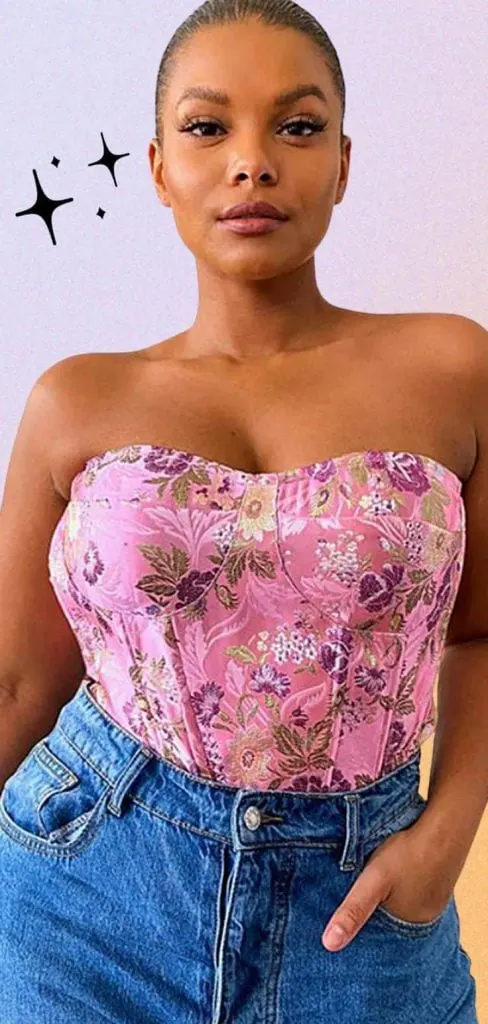 CORSET top plus size cabaret show