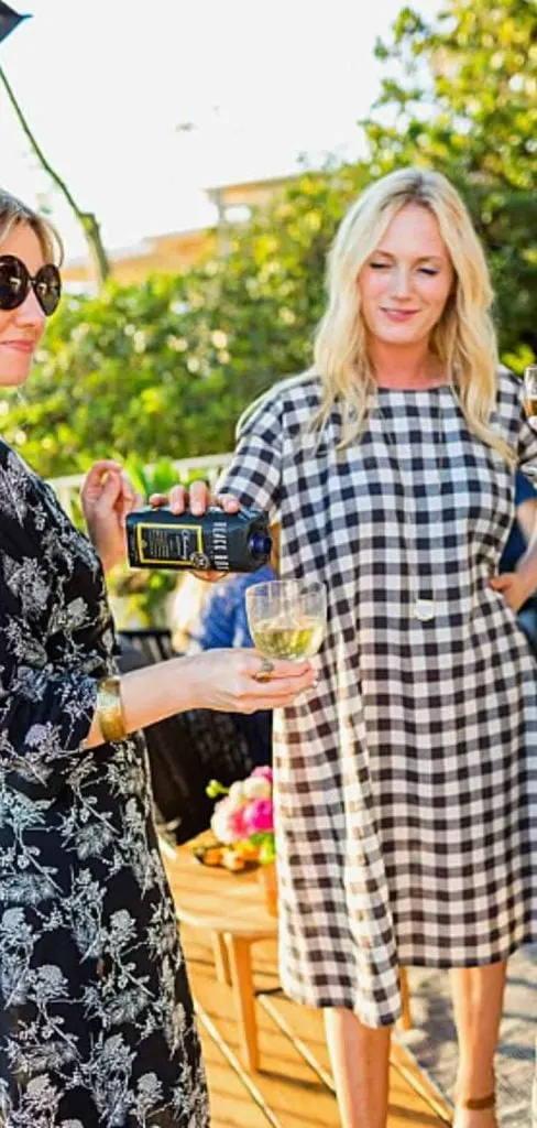 CHECKED dress engagement BBQ party