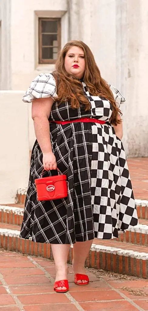 Plus size 90s retro party outfits