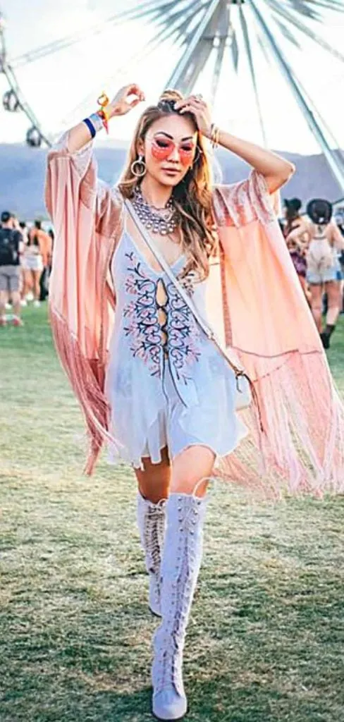 kimono outfit coachella