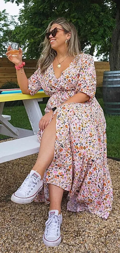 midi dress bbq party outfit