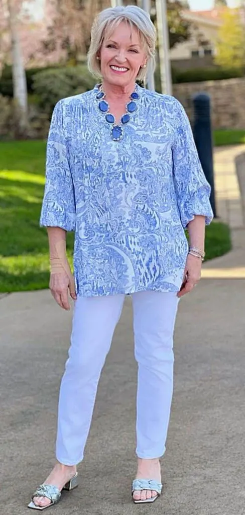 PASTEL blue outfit baby shower grandma