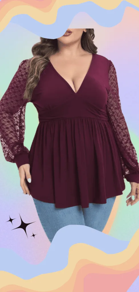 plus size dressy top evening wear