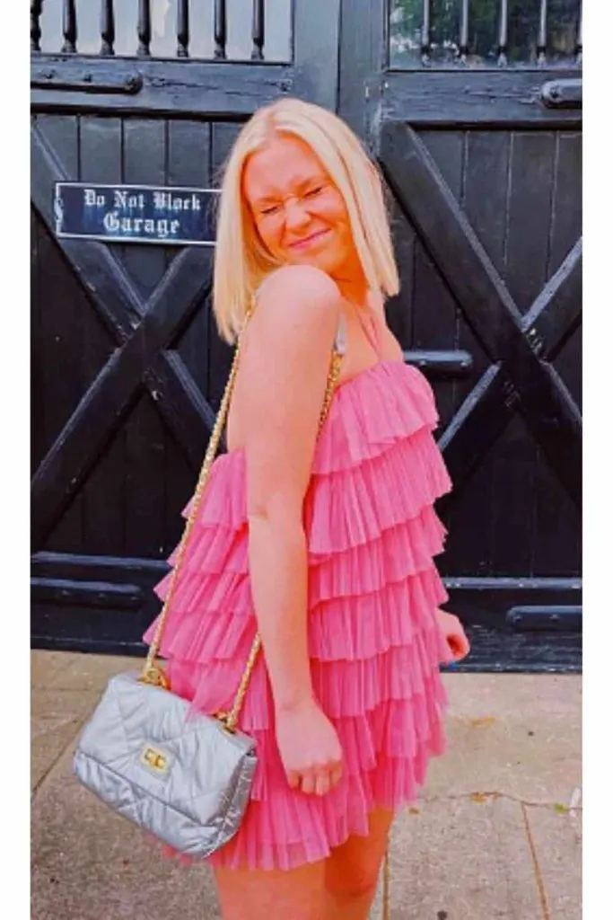 pink barbie inspired outfit