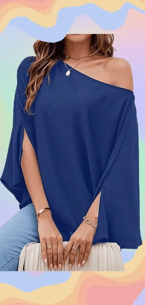 one shoulder top plus size