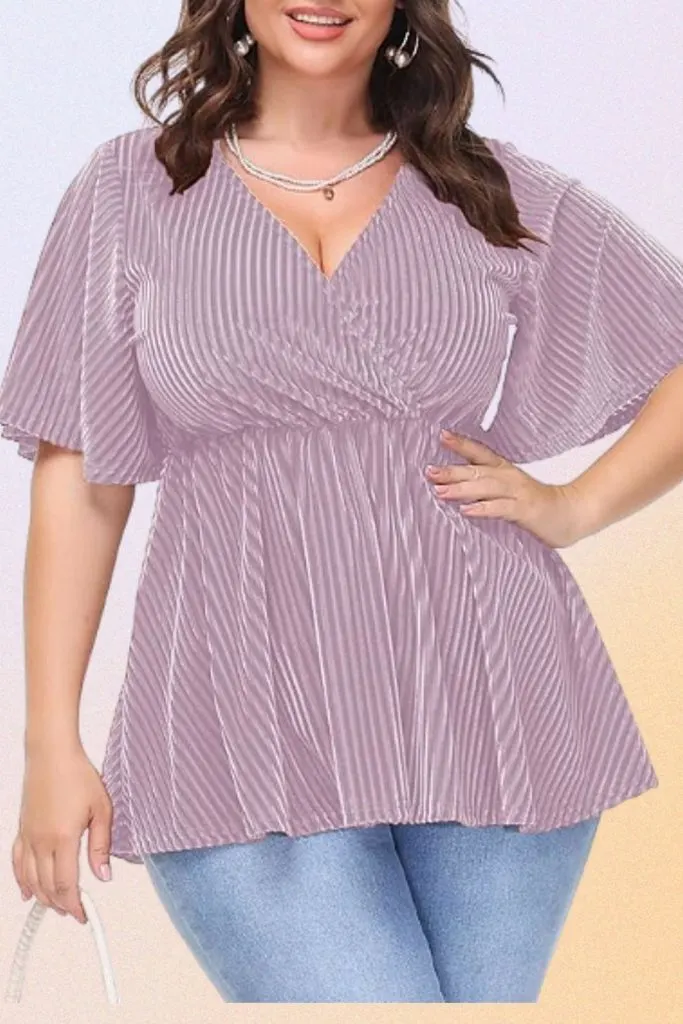 peplum top wedding guest plus size