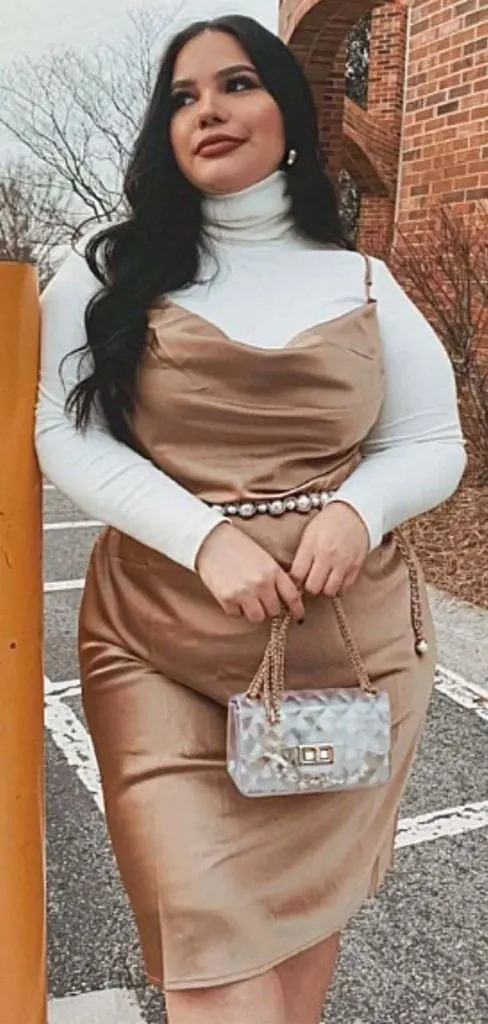 PLUS SIZE club bar winter outfit