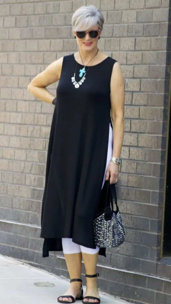 how to dress 70 years old leggings