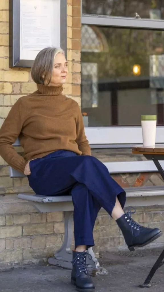 how to wear ankle boots over 50