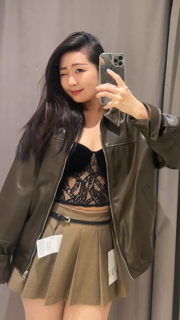 winter faux leather jacket outfit nights out outfit