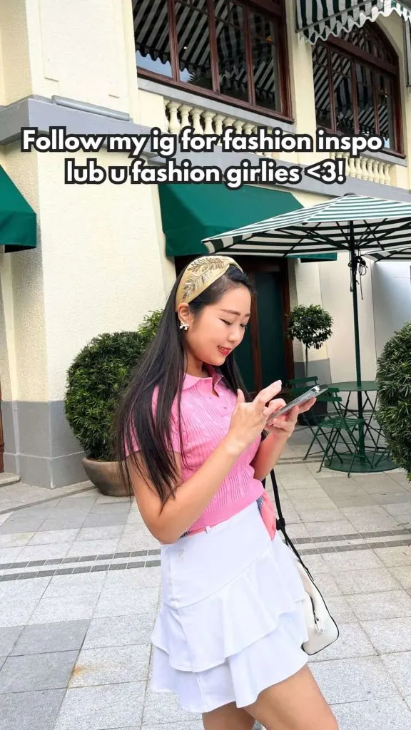 women golf outfit ideas pink polo