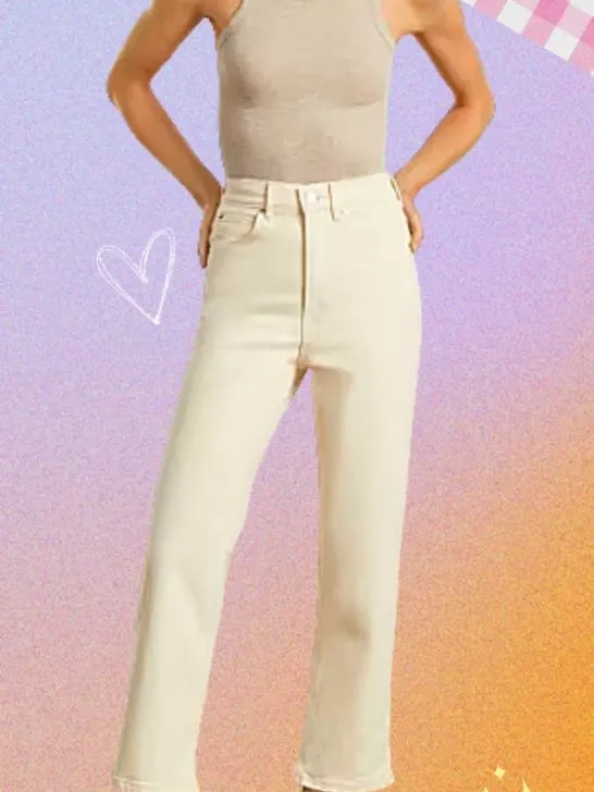 What to wear with cream jeans? 15 combos besides a V-neck tee!