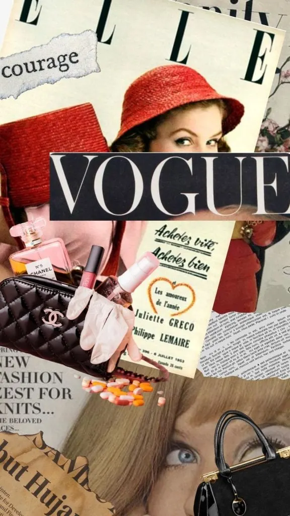 VOGUE Fashion collage wallpaper