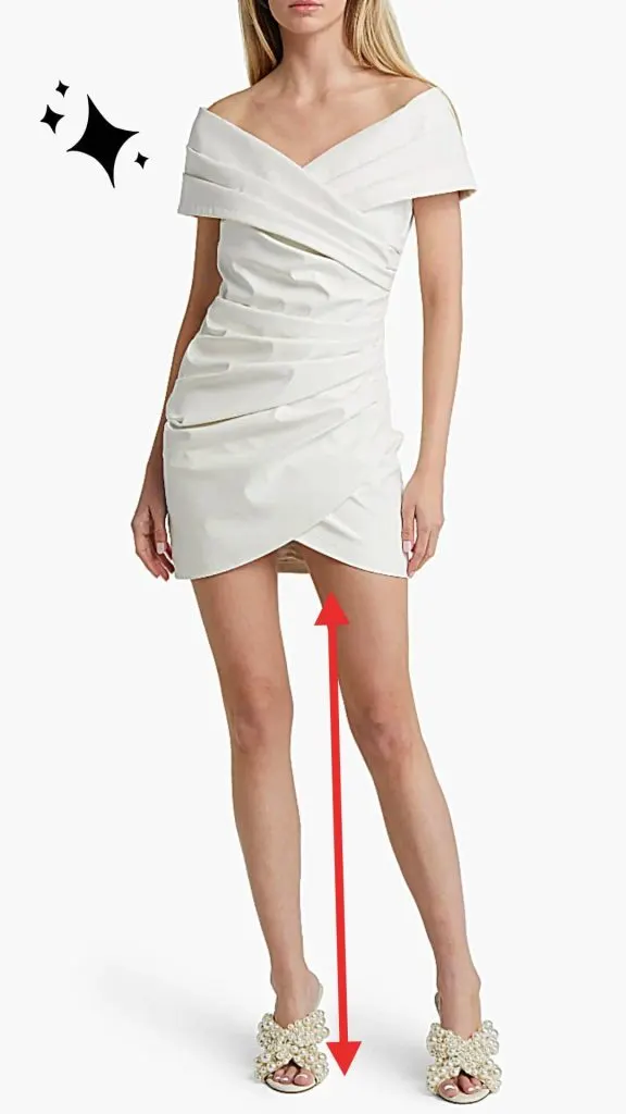 WHITE SHEATHE DRESS off shoulder