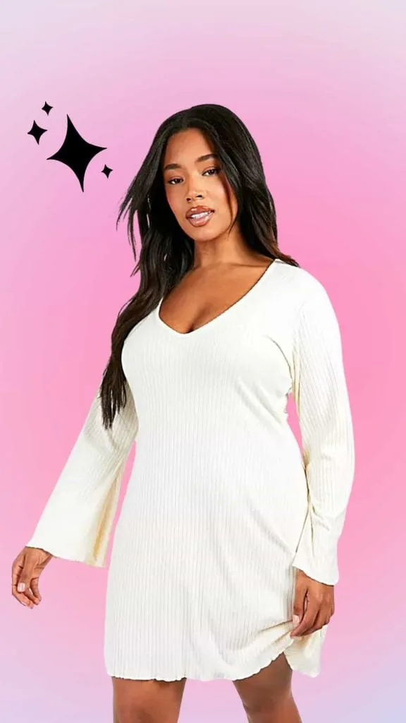 plus size white dress