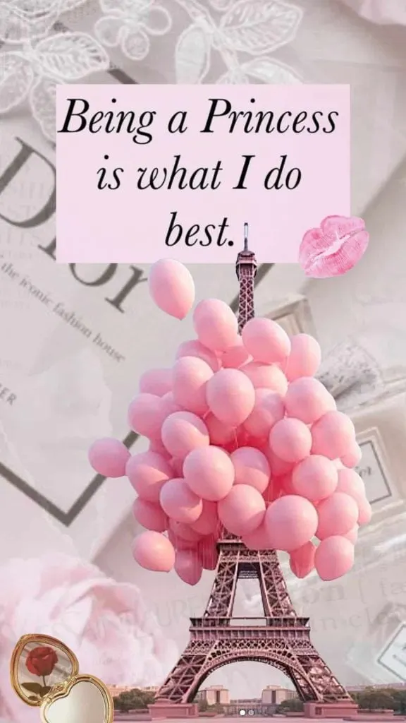 Pink princess fashion wallpaper
