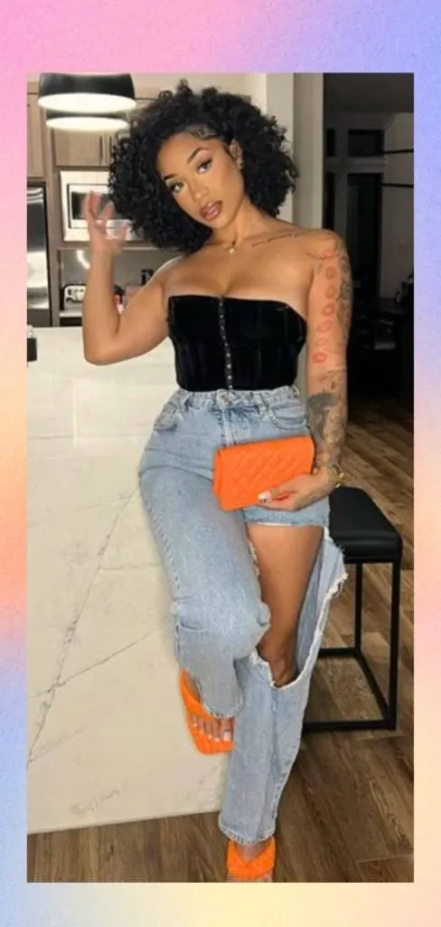 corset and jeans black girl outfit black girl cute outfit