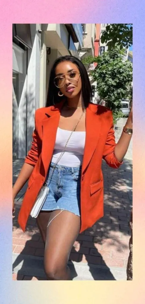 blazer black women summer outfit black girl cute outfit