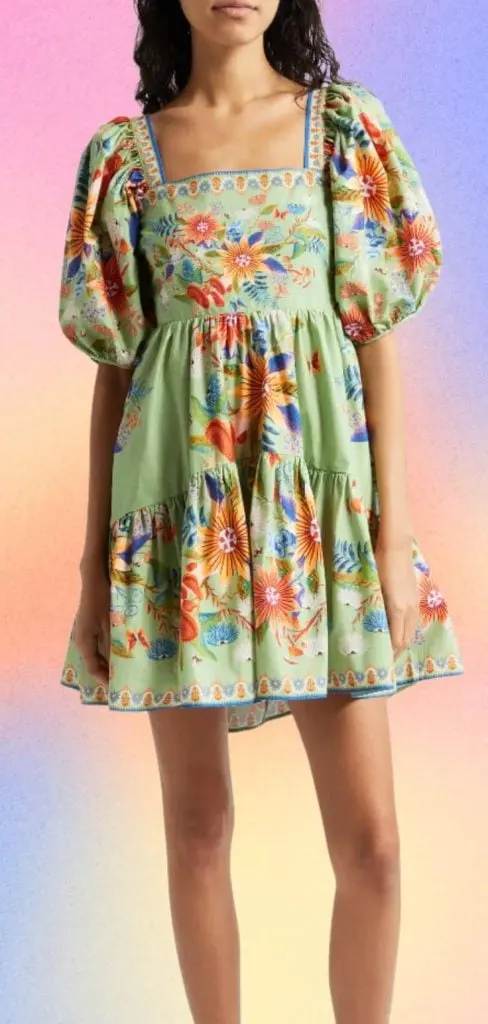 farm rio floral dress summer black girl cute outfit