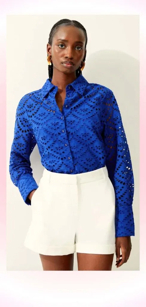 eyelet shirt to wear to wedding
