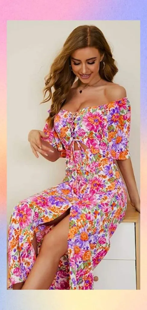 cottagecore floral dress